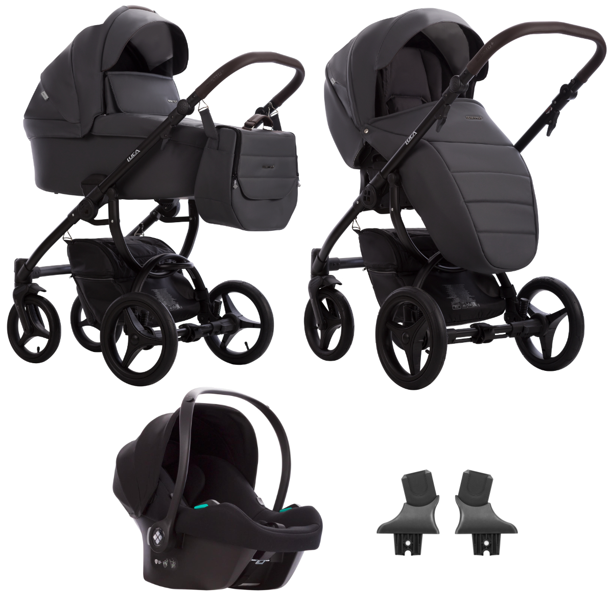 Bebetto Luca Pro 3 in 1 Travel System PRO 33 Black